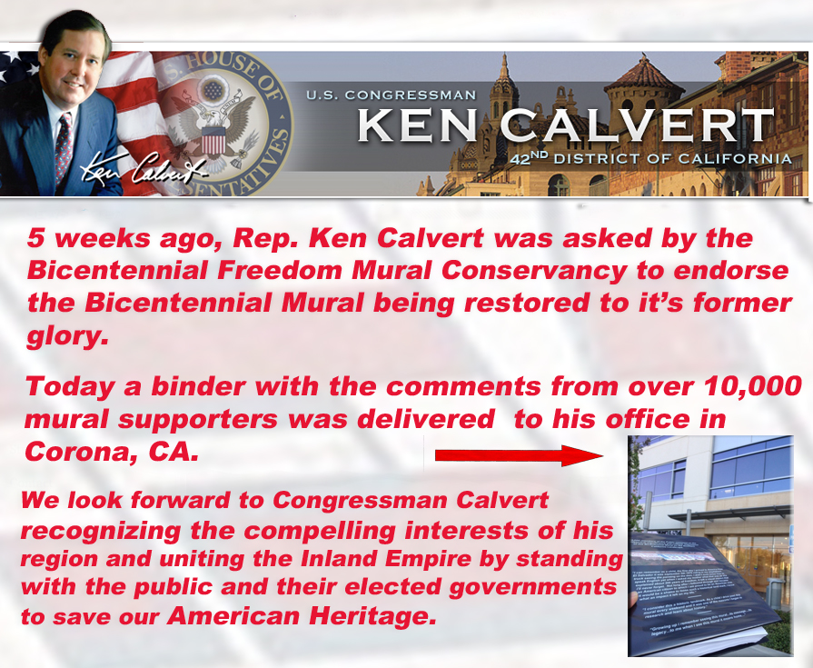 Ken Calvert Please support the mural restoration