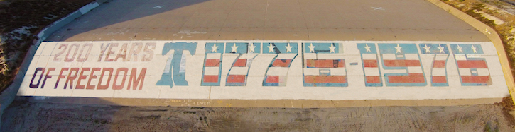 Prado Dam Bicentennial Mural integrity still intact