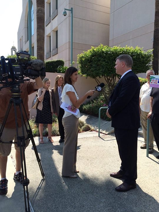 Attorney Eric Bjorgum speaks to channel 7 news